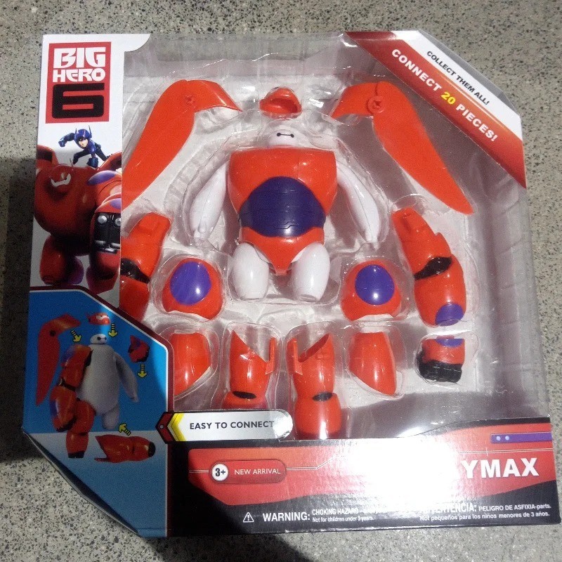 Big Hero 6 Baymax Armor-Up Action Figure Toy Model 16cm Robot Gift