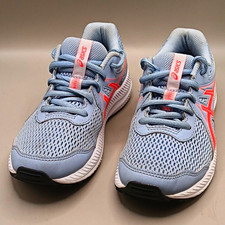 ASICS 1014A192 Kids Athletic Sneakers Light Blue/Pink US 3 Lace Up Mesh size 3