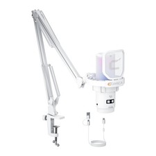 Ejoy Uni A USB Gaming Microphone with Noise Cancellation, RGB Lights, Monito...