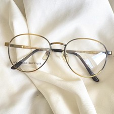 Vintage Round Unisex EYEGLASS FRAMES Boulevard Boutique 52-20-135 Gold