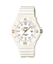 Casio Standard Analog White Resin Band Watch LRW200H-7E2