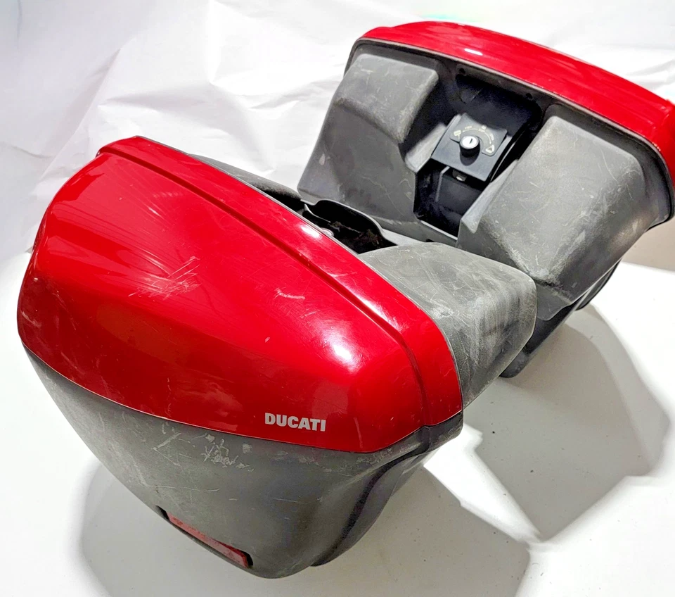 Selle Sac Rigide Étui Bagage 2001-2005 ST4S Ducati Sport Touring ST4 ST2 ST3 - Photo 2/4