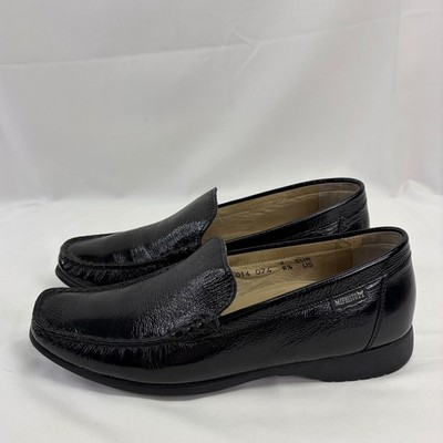 Mephisto Womens Loafers Cool-Air Leather Slip On Shoes Black  display picture 3