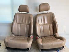 96-02 Toyota 4runner Front Seat Pair Left Right Leather Tan Oem 034