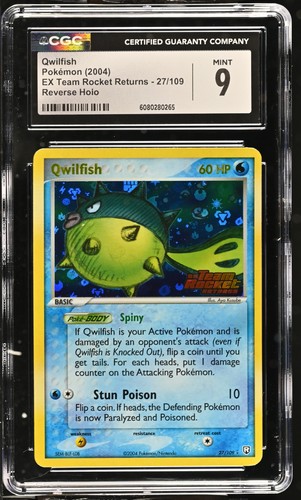 Qwilfish graded CGC 9 for sale on eBay