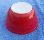 Vintage Pyrex Primary Color Red 402 1.5 Quart Mixing Bowl Ovenware Made in USA