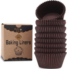 200pcs Standard Brown cupcake liners for baking,food-grade cupcake wrappers, gre