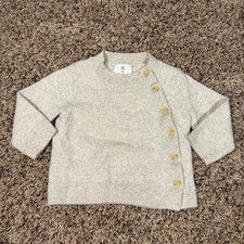 Suéter Banana Republic Bebé Lana Merino Cachemira Avena Brezo 18-24 Meses