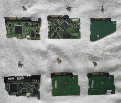 Set of 6 controllers PCB for HDD SATA, PATA/IDE 3.5, hard drive controllers!