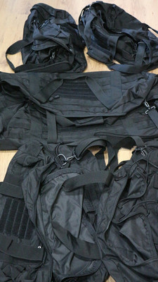 AUSRÜSTUNG / ZUBEHÖR: ''MIL-TEC'' - ''FLIEGERTASCHEN'' - FARBE: SCHWARZ - S, M und L