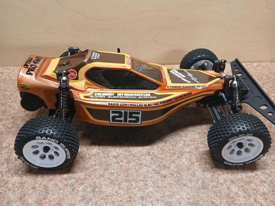 KYOSHO OPTIMA PRO 4WD RACING BUGGY 30620 44000 RTR 2.4GHZ RADIO SET MOTOR ESC - Image 4 of 4