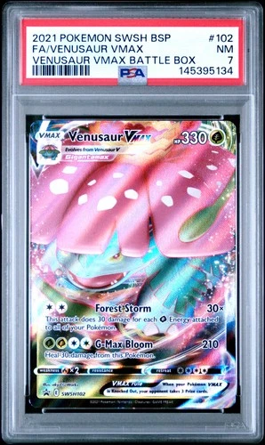 Venusaur Vmax SWSH102 Battle Box Swsh Black Star Promo Pokemon PSA 7 *134