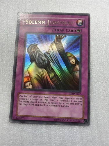 MRD-E127 Solemn Judgment Ultra Rare Unlimited Edition Yugioh Card