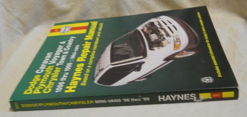 Haynes 30011 Repair Manual: Dodge Caravan, Plymouth Voyager & Chrysler Town & Co - Picture 2 of 6