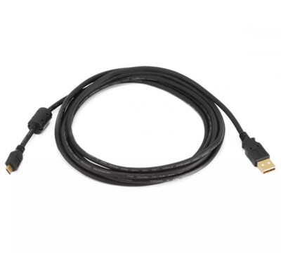 2x MONOPRICE 5459 USB 2A M TO MICROUSB M 28/24AWG CABLE 10FT SAMSUNG/LG/HTC