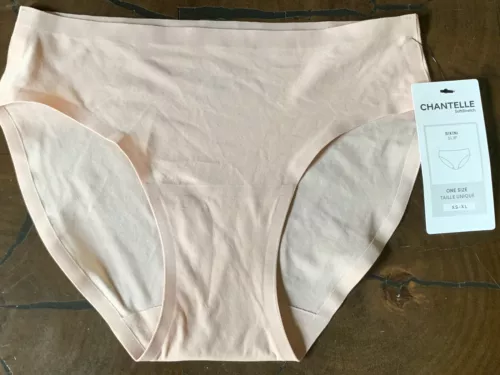 NWT CHANTELLE LINGERIE Soft Stretch Bikini in Nude Rose ONE SIZE (XS-XL)