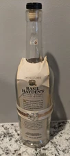 EMPTY Basil Hayden's Kentucky Straight Bourbon Whiskey bottle clear 1 Liter