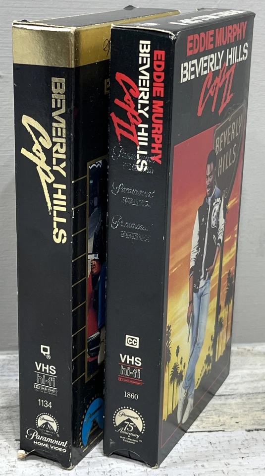 Beverly Hills Cop 1 & 2 VHS Bundle Lot - Paramount Eddie Murphy - Action Comedy - Image 3 of 3
