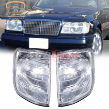 Clear Lens Corner Turn Signal Light Kit For 1985-1995 Mercedes E Class W124 E300