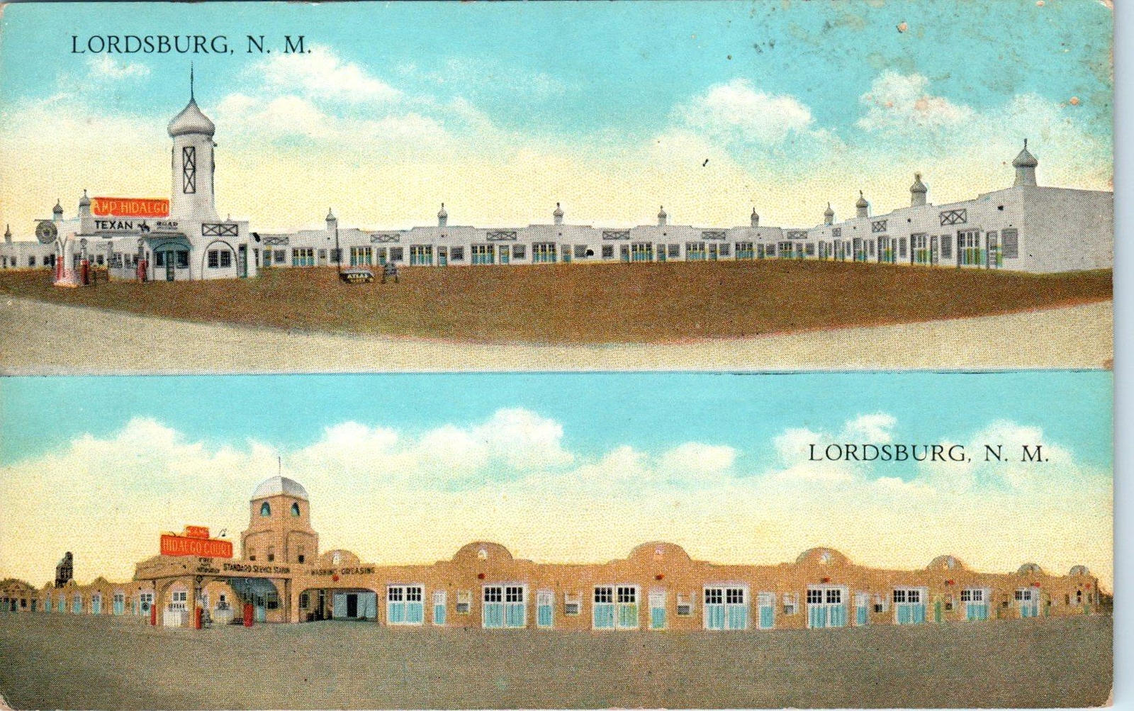LORDSBURG, NM New Mexico CAMP HIDALGO & Hidalgo COURT c1930s Roadside Postcard eBay