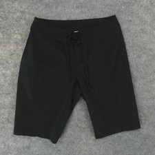 Columbia Board Shorts Mens Small Stretch Black w Drawstring Logo