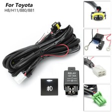 H8/H11/880/881 LED Fog Light 4-Pin Relay Switch Wiring Harness for Toyota Tundra