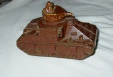 Vintage 1940's THE SUN RUBBER CO.  USA ARMY TANK  -  made in BARBERTON OHIO