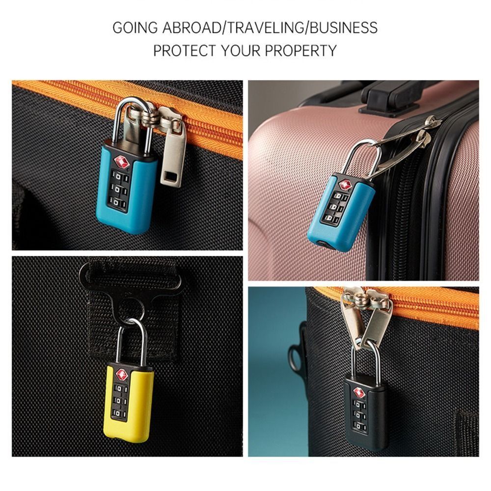 Code Lock Luggage Password Lock 3 Digit Combination Lock Contrast Color