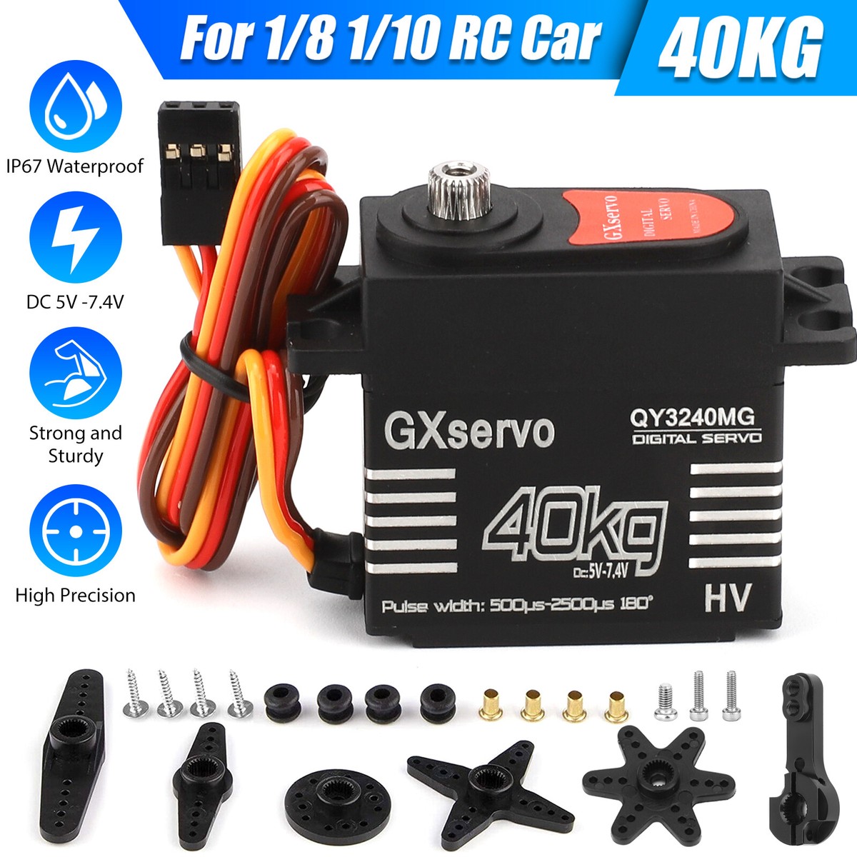 E-POWERRC 35kg Servo Ingranaggio In Acciaio - Foto 10