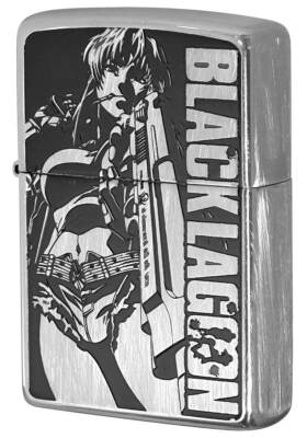 Zippo Black Lagoon Levi Silver Brass Double Sided Processing
