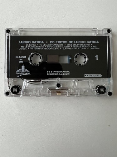 20 Exitos De Lucho Gatica Cassette Tape Capitol/EMI Play Tested - Picture 4 of 6