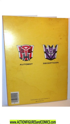 **NEW UNUSED 1984 Transformers COLORING BOOK Marvel DECEPTICON PATROL art - Picture 4 of 4