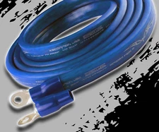 0 Gauge Blue Power Ground OFC Wire Strand Copper FLAT Marine Cable 1/0 AWG US