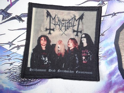Mayhem Patch Black Metal Hellhammer Dead Necrobutcher Euronymous *