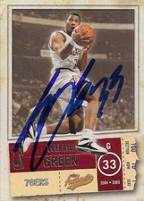 Willie Green autographed Basketball Card (76ers) 2004 Fleer Authentic #42