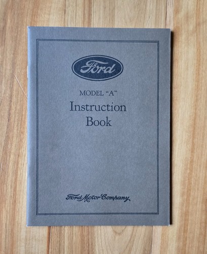 1929 Ford Model A Car Instruction Manual Owners Manual User Guide Reference Book