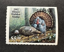 WTDstamps - 2002 ILLINOIS - Lot4 - Habitat Stamp - MNH