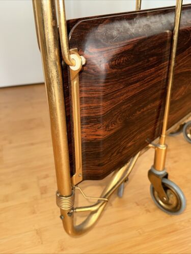 TOP Dinett Bremshey? Servierwagen 70er? Top Mahagoni? Golden SELTEN!! Wohnzimmer - Bild 18 von 22