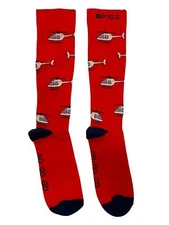 FIGS Compression Socks Helicopter Red Size Men Size Large