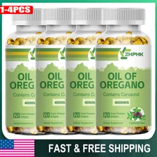 Oil of Oregano 4000mg - Heart, Digestive Health, Immune Support - with Carvacrol