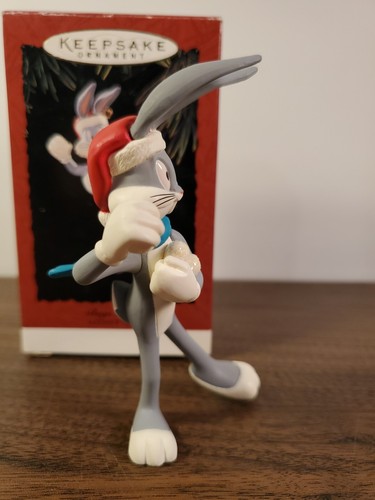 Bugs Bunny Snowball Fight Looney Tunes Hallmark Keepsake Ornament 1995 - Picture 5 of 8