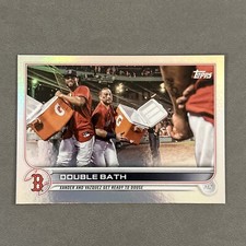 2022 Topps Series One Double Bath #229 Boston Red Sox Xander Vazquez Team Card
