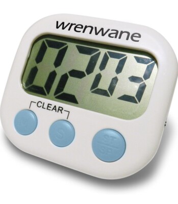 Wrenwane Digitale Küchenuhr (aktualisierte Version) große Ziffern, lauter Alarm, Magnet