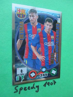 Panini Adrenalyn Liga BBVA 2015 Duos Imparables Neymar Messi Barcelona