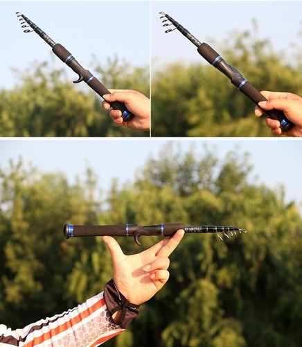 Fishing Rods Casting Spinning Rod 1.35m-2.1m Fast Carbon Fiber Lure Pole Trout - Picture 41 of 99