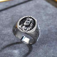 Stainless Steel Jesus Ring - Sizes 7, 8, 9, 10, 11, 12