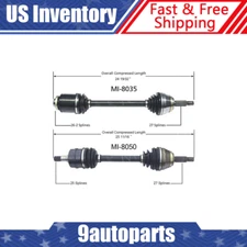Fits 1991-1992 MSBHY 3000GT Dodge Stealth 2WD Manual Pair Front CV Axle CV Joint