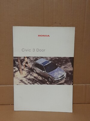 Honda Civic 7. Gen Verkaufsprospekt 1.4 Sport 1.4SE 1.6 VTi, 3 Türer datiert 06/2000