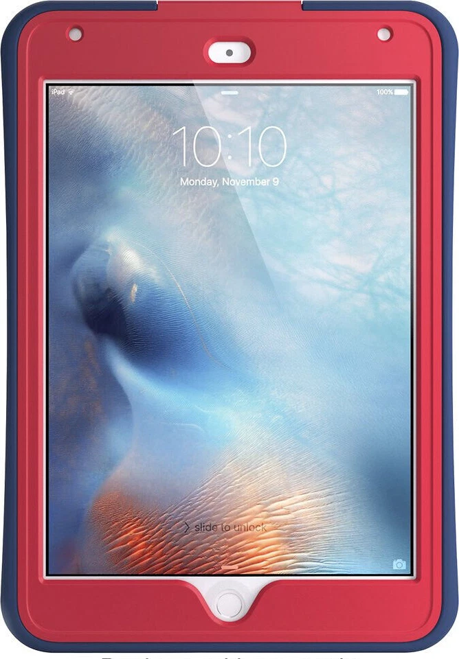 Griffin Survivor Slim iPad Mini 4 Case With Built-In Kickstand - Navy/Red - Image 3 of 4