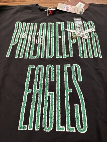 Mens Mitchell & Ness Black Philadelphia Eagles T-Shirt XL NWT SUPER BOWL CHAMPS - Picture 2 of 11